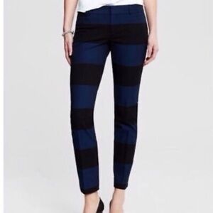 Banana Republic Size 10 Sloan Rugby Stripe Slim Fit Ankle Pants